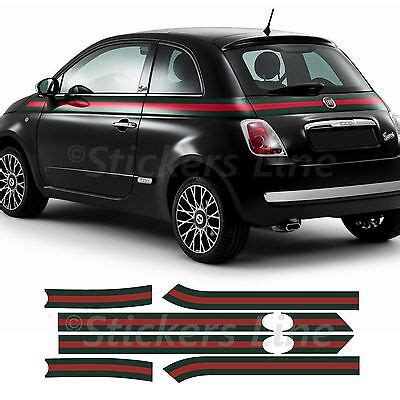 adesivi fiat 500 gucci|Fiat 500 SE5 ITALIAN GUCCI STRIPE Upper Body Door Accent .